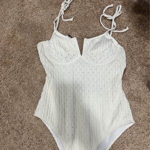 Cream White Swimsuit